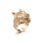 Black Gold Wolf Ring - Natna Shop