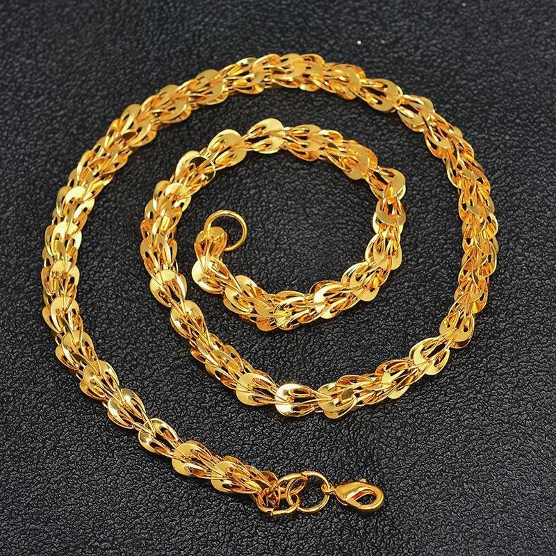 Chain Necklace Yellow Gold 45cm - Natna Shop