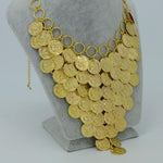 Ethiopian Necklace for Women Gold Color Coin Big Jewelry  Luck Gift - Natna Shop