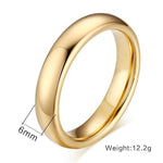 Wedding Rings For Couple Solid Gold-Color Lover's Engagement Jewelry - Natna Shop