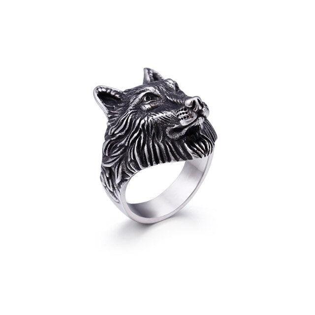 Black Gold Wolf Ring - Natna Shop