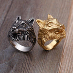 Black Gold Wolf Ring - Natna Shop