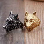 Black Gold Wolf Ring - Natna Shop