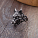 Black Gold Wolf Ring - Natna Shop
