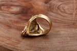 Black Gold Wolf Ring - Natna Shop