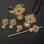 ወርቂ Eritrean Ethiopian 24k Gold Color Dubai Bridal Wedding Sets - Natna Shop