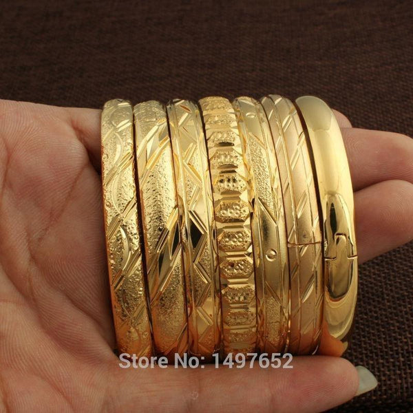 Dubai Gold Bracelets 2pcs