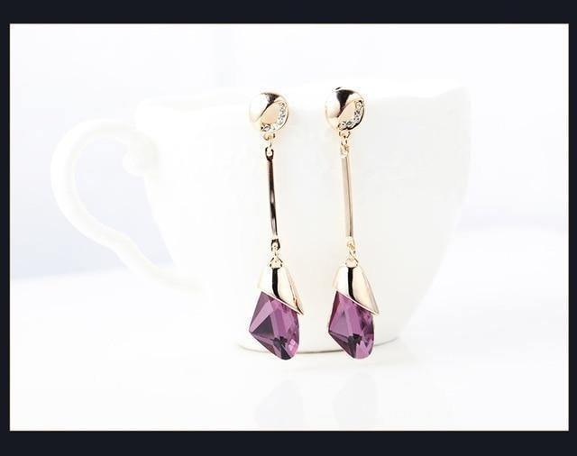 Classic Elegant Long Earrings - Natna Shop
