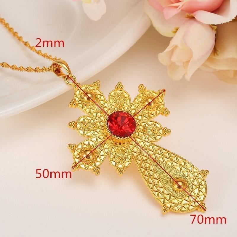 Big Cross Pendant Necklaces - Natna Shop