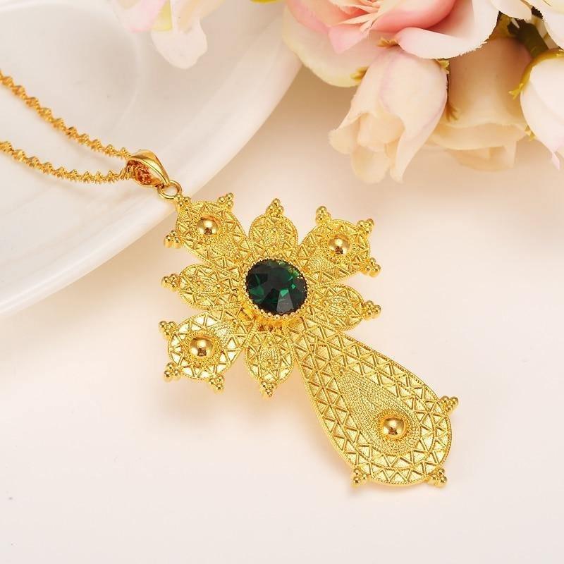 Big Cross Pendant Necklaces - Natna Shop