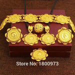 Gold Eritrean/ Ethiopian Coin Jewelry Sets 24K Gold Color African Habesha Bridal Wedding Jewelry Set - Natna Shop