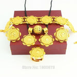 Gold Eritrean/ Ethiopian Coin Jewelry Sets 24K Gold Color African Habesha Bridal Wedding Jewelry Set - Natna Shop