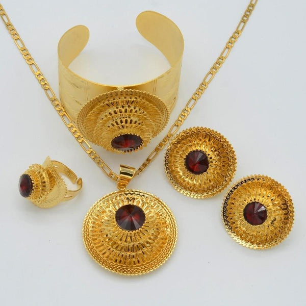 Jewelry set Gold Color  African Habesha