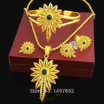 New Stone Ethiopian Jewelry Sets 24K Gold Color Women Girls Ethiopian/Eritrean/African/Arabic Jewelry Set - Natna Shop