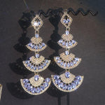 Green Crystal Drop Earring - Natna Shop