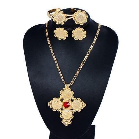 Women Jewelry Sets Gold Color