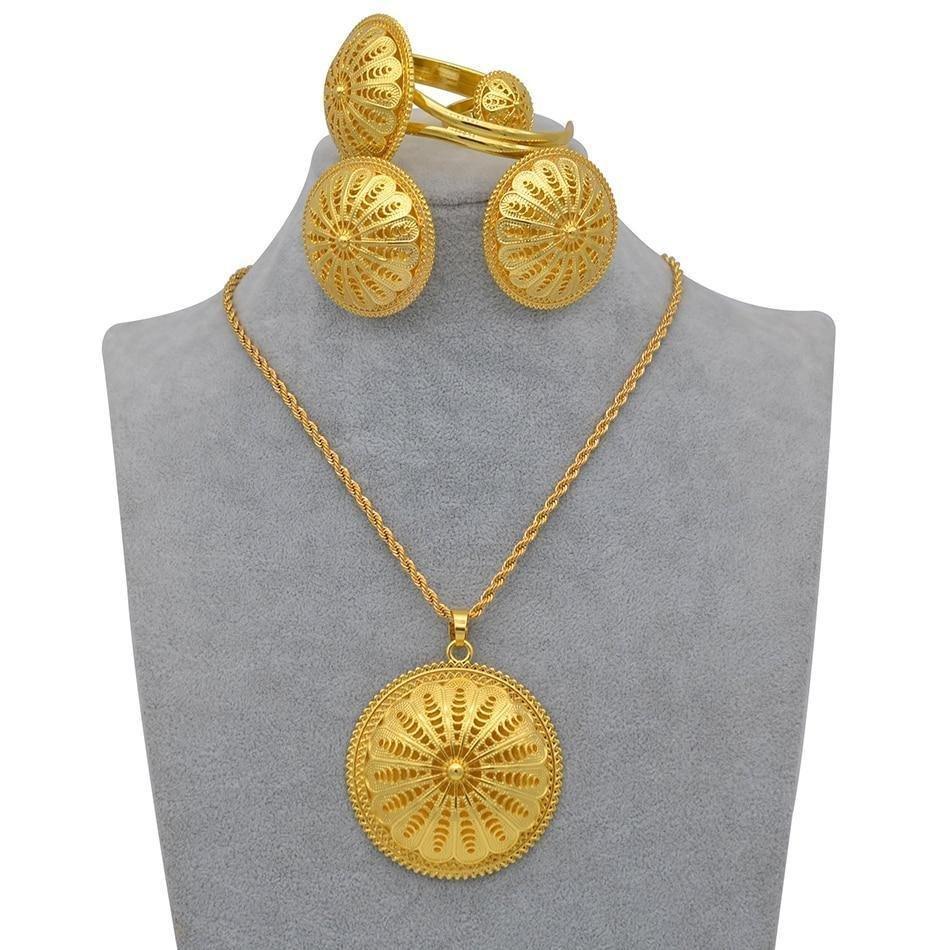 Ethiopian & Eritrean Women  Bride Wedding Jewellery sets Pendant - Natna Shop