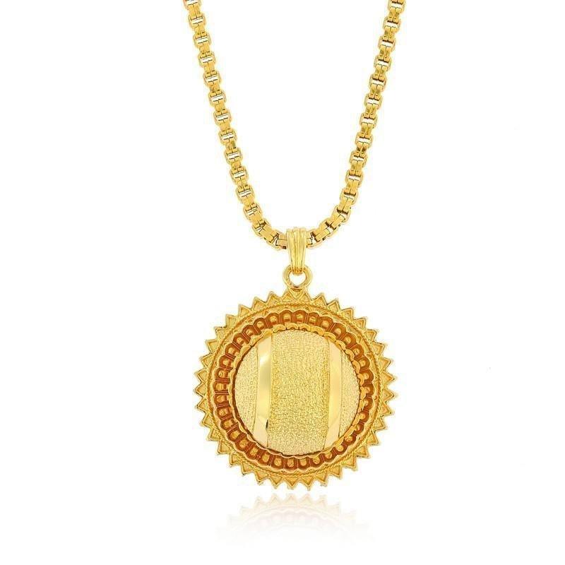 Traditional Nfho Ethiopian Bridal  Jewelry Sets Big Gold Color  hair jewelry Full set African jewelry for Eritrean - Natna Shop
