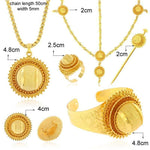 Traditional Nfho Ethiopian Bridal  Jewelry Sets Big Gold Color  hair jewelry Full set African jewelry for Eritrean - Natna Shop