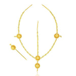 Traditional Nfho Ethiopian Bridal  Jewelry Sets Big Gold Color  hair jewelry Full set African jewelry for Eritrean - Natna Shop