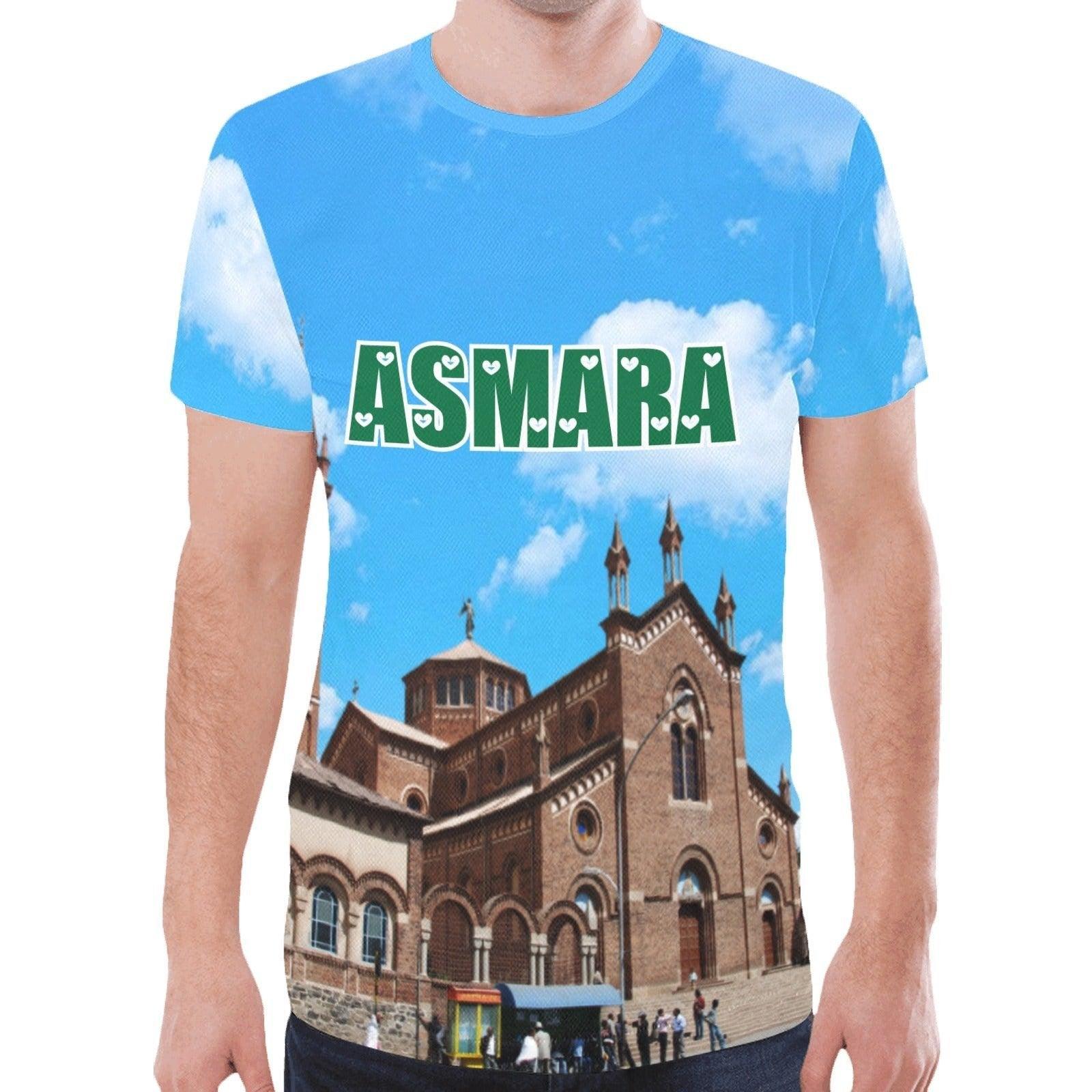 Asmara cathedral Mens men T-Shirt Sky Print - Natna Shop