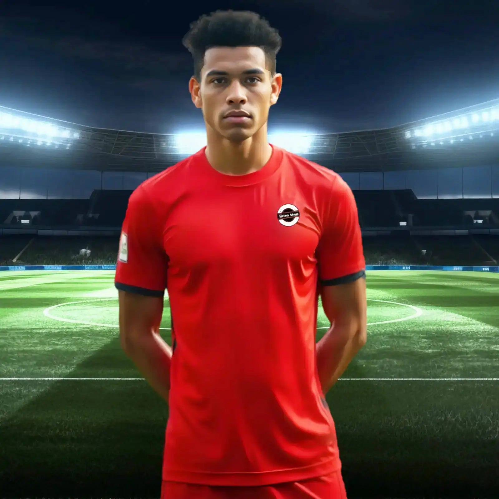Individuelles Herren-Sporttrikot Rot